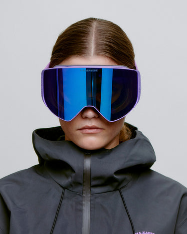 Lilla A.Kjærbede skibriller med blå linse på dame model 