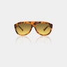 Store havana aviator A.Kjærbede solbriller med brun linse