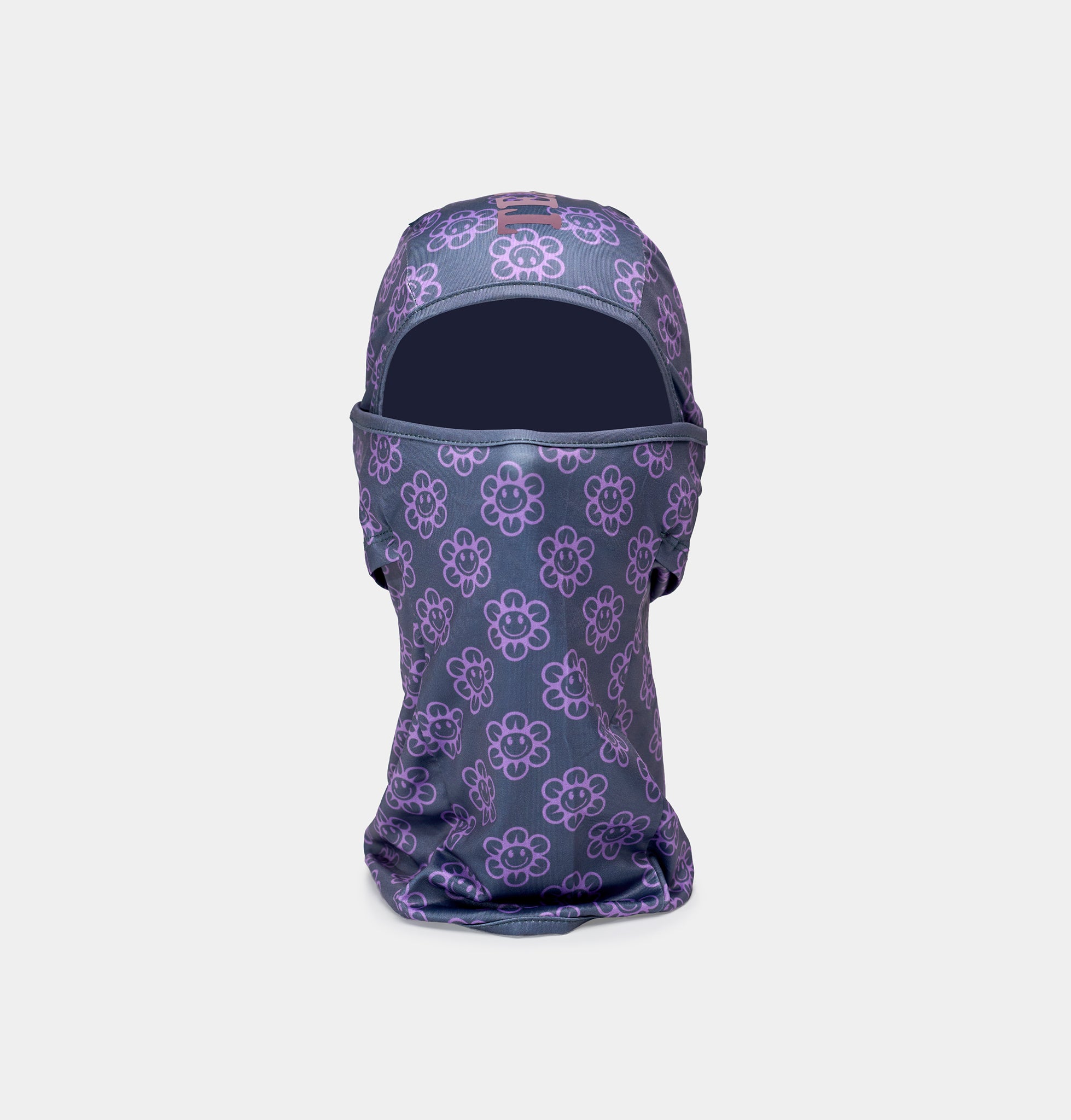 Blomstret A.Kjærbede balaclava med logo