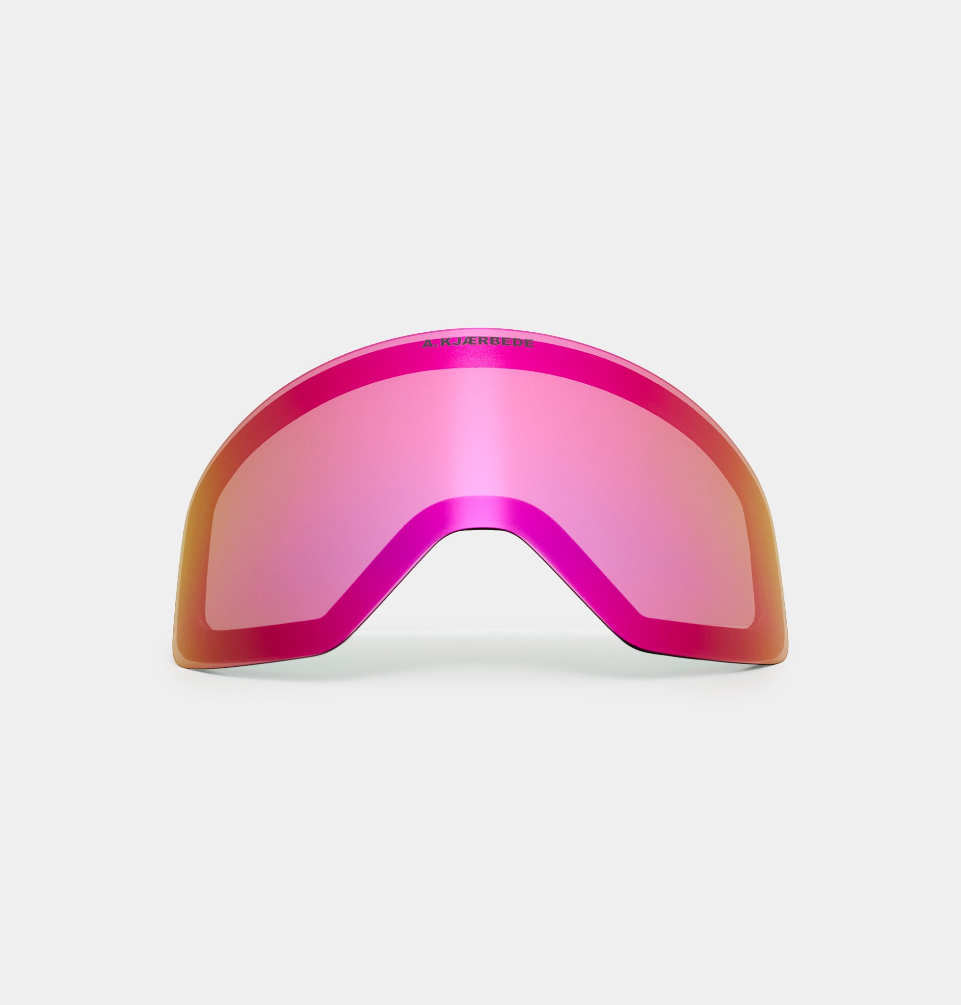 Pink A.Kjærbede linse med logo 