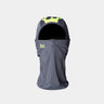 Grå A.Kjærbede balaclava med limegrøn logo